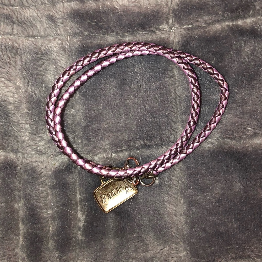 purple bracelet